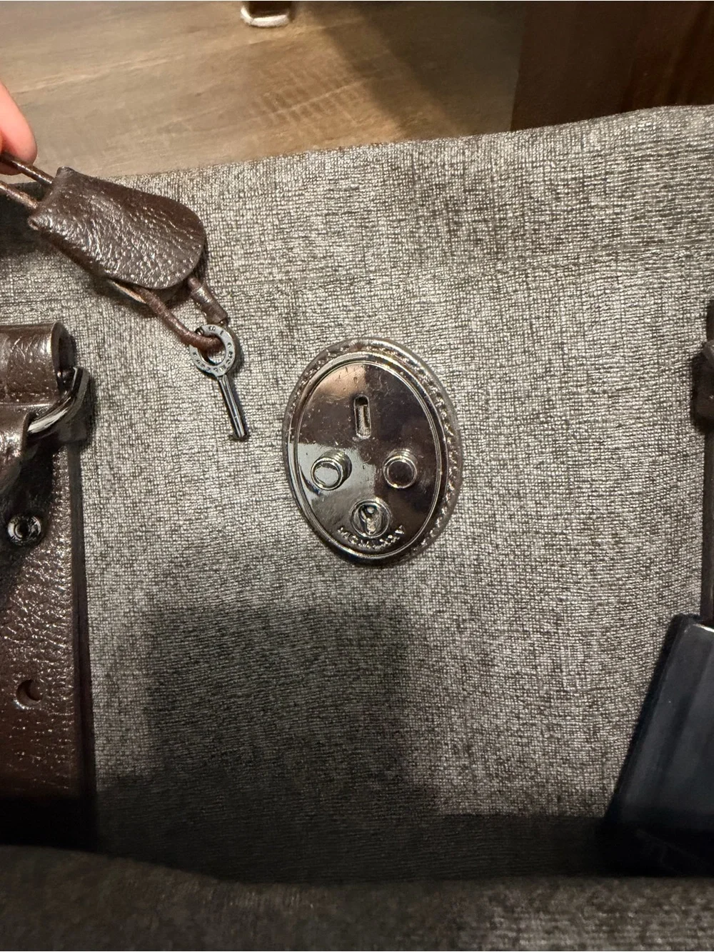 Tumi Brown Canvas & Leather Tote villa collection